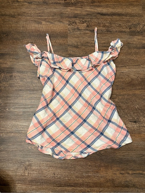 Hollister Tops - Women’s VINTAGE Hollister Pink Plaid Ruffle Cami Top